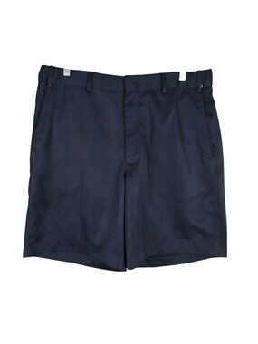Mens Vintage Blair Adjust A Band Black Chino Shorts 9.5" Inseam Polyester 34